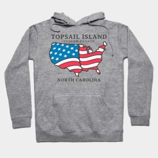 Topsail Island, NC Summer Patriotic Pride This Fourth Hoodie